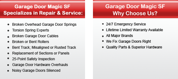 Garage Door Repair Concord Offers